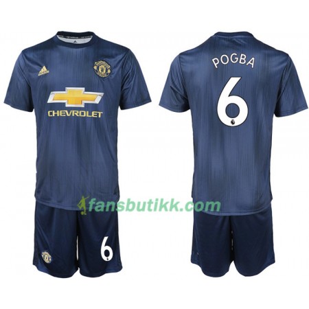 Fotballdrakt Manchester United ROGBA 6 Barn Tredjetrøye 2018-2019 Kortermet